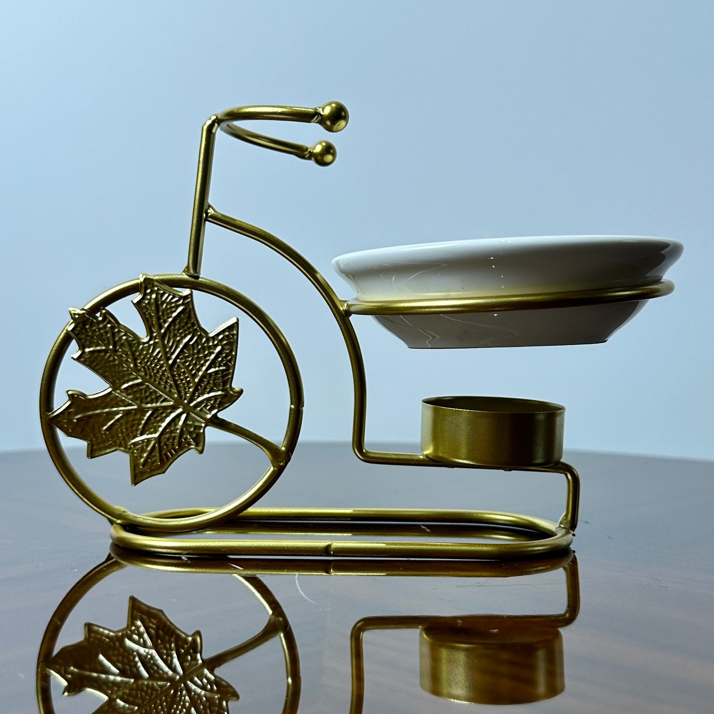 Golden Ornamental Cycle Luxury Ash Tray