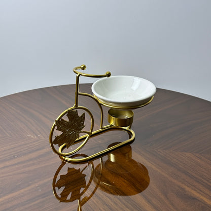 Golden Ornamental Cycle Luxury Ash Tray